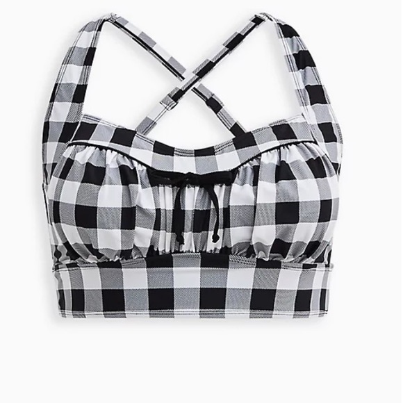 TORRID NWT RETRO GINGHAM SWIM TO & ULTRA HIGH WAIST SWIM SHORT - Picture 7 of 10